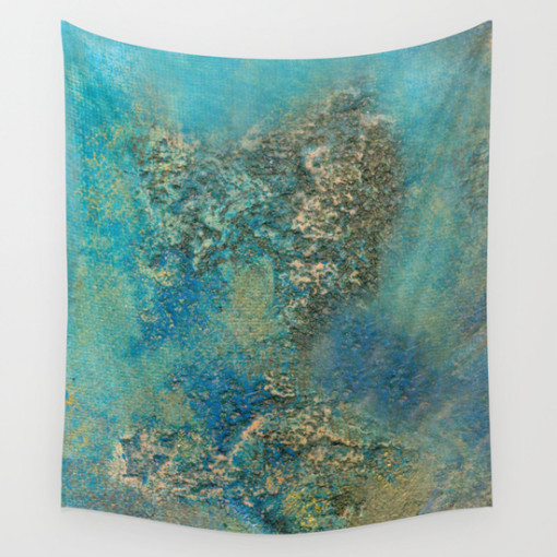 Philip Bowman Blue Ocean Wall Tapestry