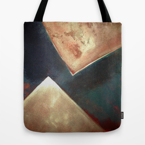 Philip Bowman Golden Triangles Modern Abstract Art Painting Tote Bag